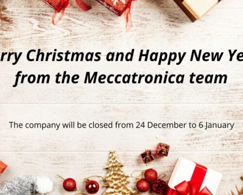 Auguri di un felice Natale e di buon anno nuovo dal team di Meccatronica