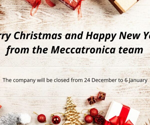 Auguri di un felice Natale e di buon anno nuovo dal team di Meccatronica